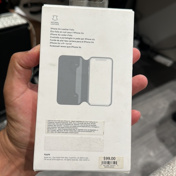 Iphone xs leather portfolio case - Picture 3 of 4